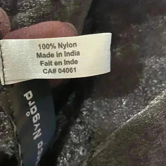 Bianca Nygard black sheer, sequins whimsical whimsigoth witchycore 68”x20” shawl - Picture 3 of 6